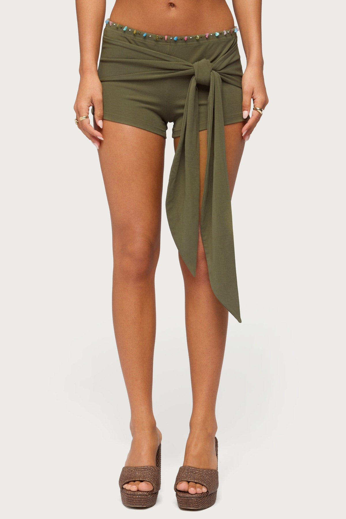 Monroah Bead Low Rise Shorts