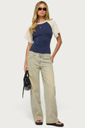 Raelynn Washed Low Rise Baggy Jeans