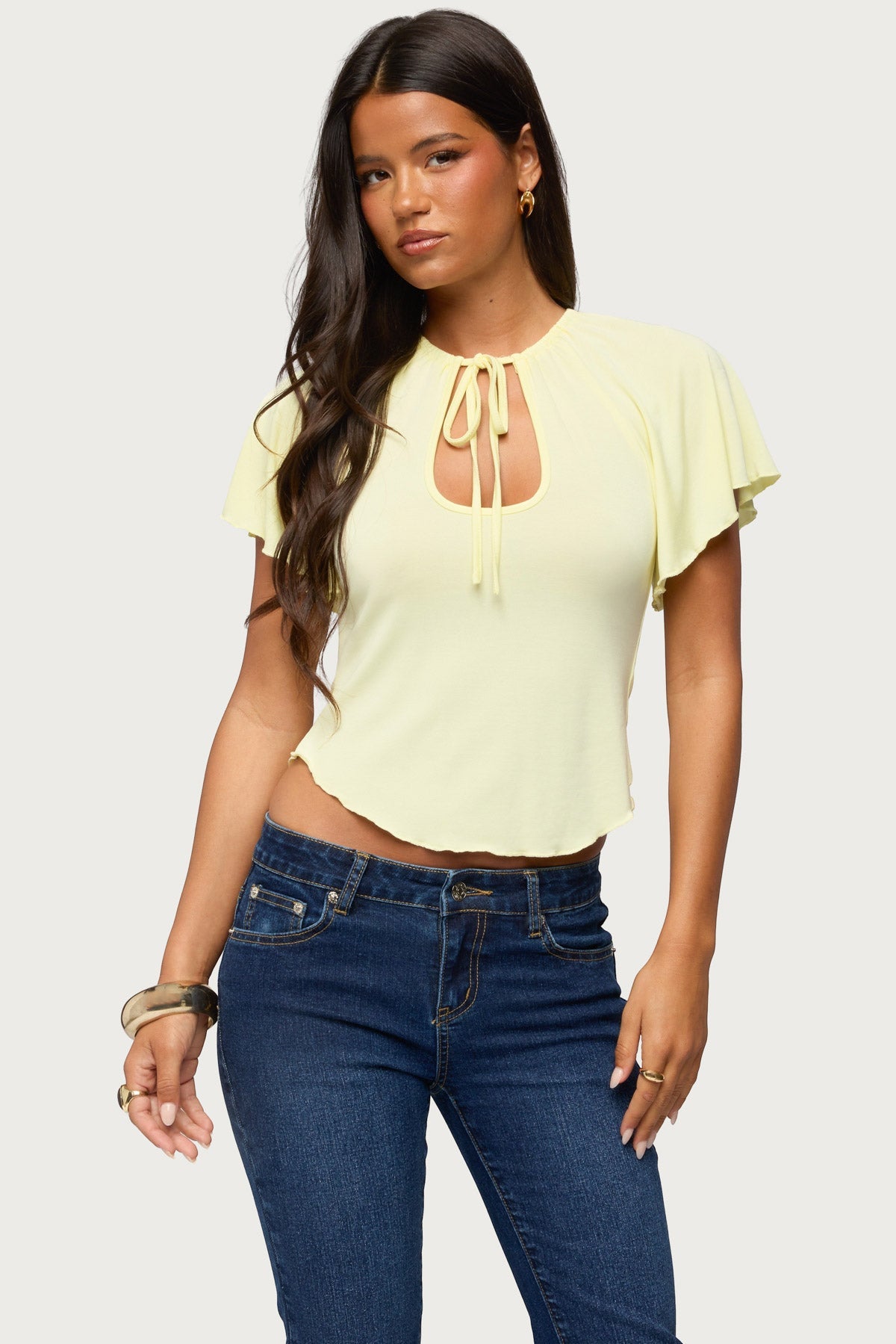 Roye Keyhole Raglan Top